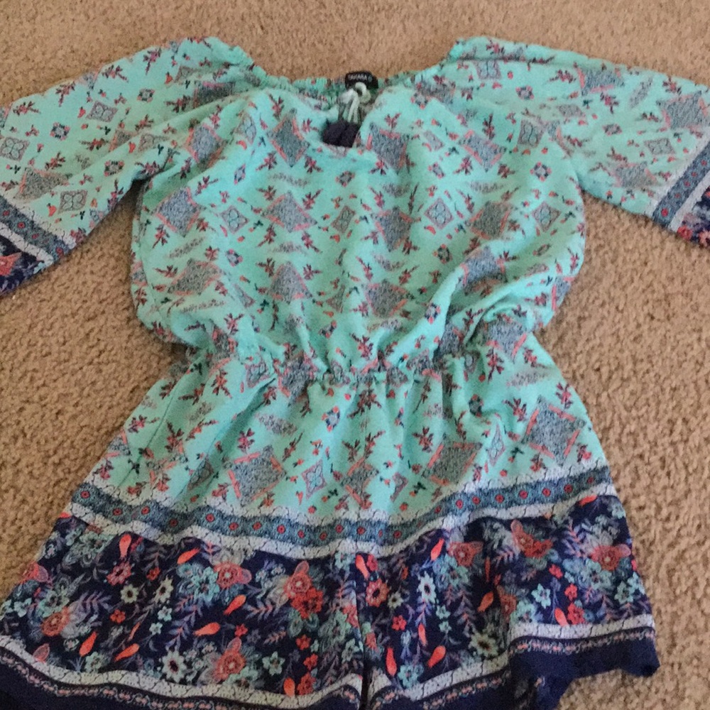 teal boho jumper